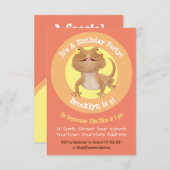 Funny Bartgon Cartoon Einladung (Vorne/Hinten)