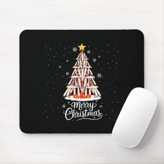 Funny Baseball Bats Christmas Tree Lights Xmas For Mousepad (Mit Mouse)