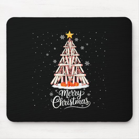 Funny Baseball Bats Christmas Tree Lights Xmas For Mousepad (Vorne)