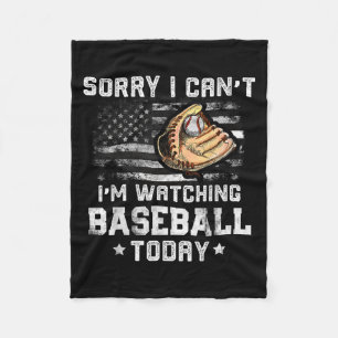 Funny Baseball Boys Sorry, dass ich nicht sehen ka Fleecedecke