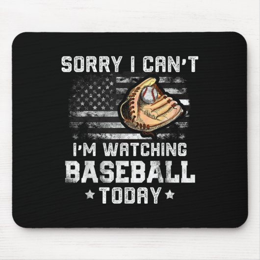 Funny Baseball Boys Sorry, dass ich nicht sehen ka Mousepad (Vorne)