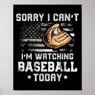 Funny Baseball Boys Sorry, dass ich nicht sehen ka Poster