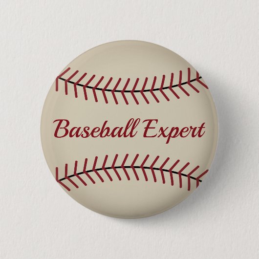 Funny Baseball Button (Vorderseite)
