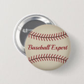 Funny Baseball Button (Vorne & Hinten)
