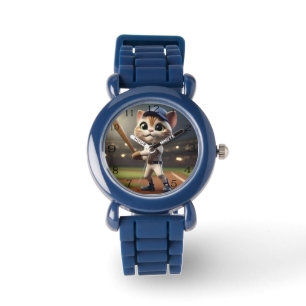 Funny Baseball Cat Armbanduhr