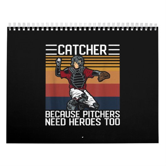 Funny Baseball Catcher Vintage Pitcher brauchen Li Kalender (Titelbild)