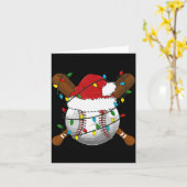 Funny Baseball Christmas Matching Family Pajamas X Karte (Gelbe Blume)