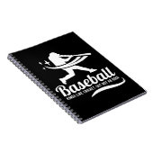 Funny Baseball Cricket Sportangebot Notizblock (Rechte Seite)