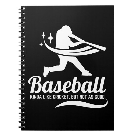 Funny Baseball Cricket Sportangebot Notizblock (Vorderseite)