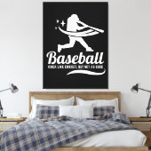 Funny Baseball Cricket Sports Leinwanddruck (Insitu (Schlafzimmer))