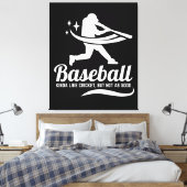 Funny Baseball Cricket Sports Leinwanddruck (Insitu (Schlafzimmer))