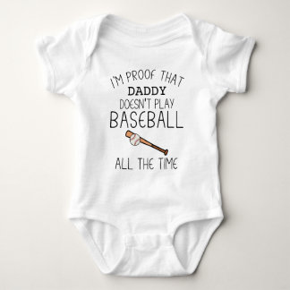 Funny Baseball Daddy | Baseball Catcher Baby Strampler