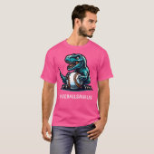Funny Baseball Dinosaur Baseballsaurus T-Rex Baseb T-Shirt (Vorne ganz)