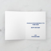 Funny Baseball Dirty Joke Ehefrau Happy Birthday Dankeskarte (Innenseite)