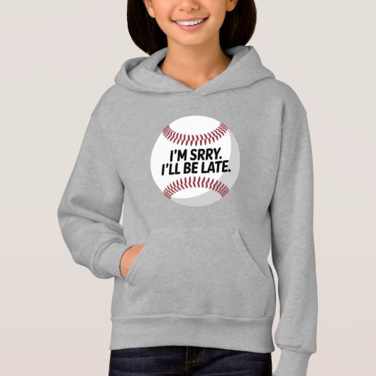 Funny Baseball Entschuldigung Hoodie (Vorderseite)
