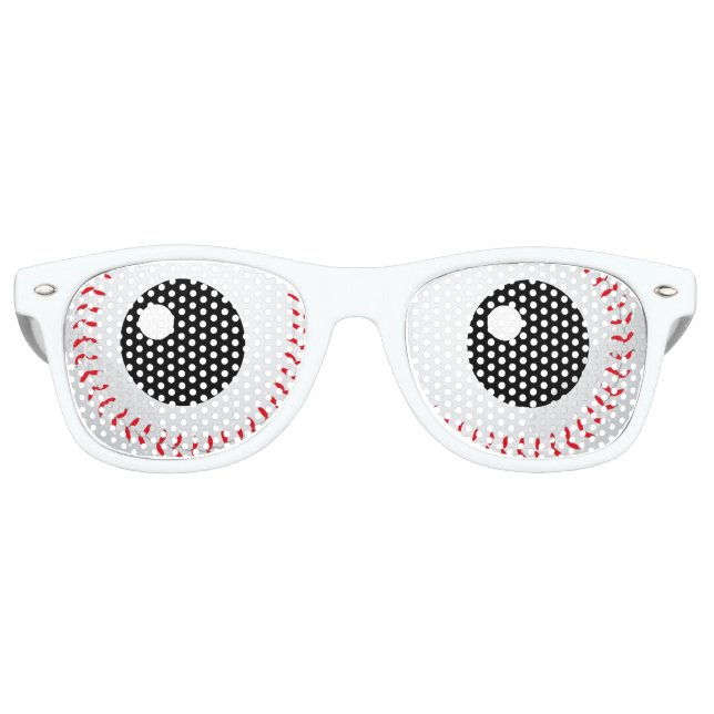 Funny Baseball Eyes | SPASS Partybrille (Vorderseite)