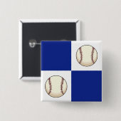 Funny Baseball Foto Template Button (Vorne & Hinten)