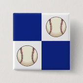 Funny Baseball Foto Template Button (Vorderseite)
