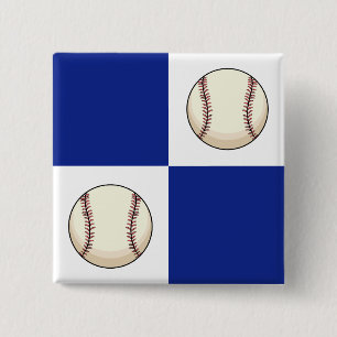 Funny Baseball Foto Template Button