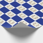 Funny Baseball Foto Template Geschenkpapier (Ecke)