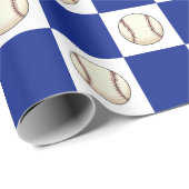 Funny Baseball Foto Template Geschenkpapier (Rolleneckpunkt)