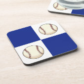 Funny Baseball Foto Template Getränkeuntersetzer (Linke Seite)