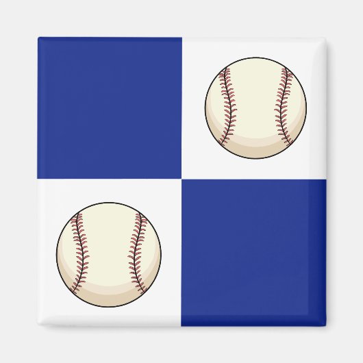 Funny Baseball Foto Template Magnet (Vorne)