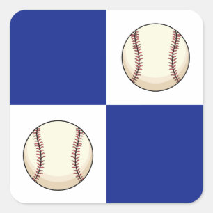 Funny Baseball Foto Template Quadratischer Aufkleber
