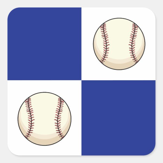 Funny Baseball Foto Template Quadratischer Aufkleber (Vorderseite)