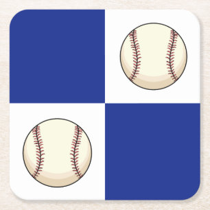 Funny Baseball Foto Template Rechteckiger Pappuntersetzer