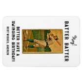 Funny Baseball Geburtstagskarte Magnet (Horizontal)