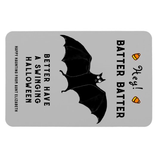 Funny Baseball Halloween-Geschenk Magnet (Horizontal)