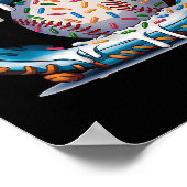 Funny Baseball Handschuh Tropfen Ice Basketball  Poster (Ecke)