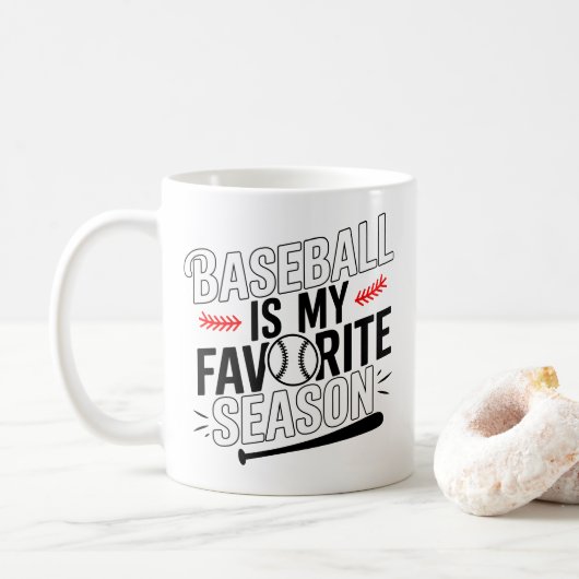 Funny Baseball ist mein Lieblings-Saisontrainer Kaffeetasse (Mit Donut)