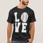 Funny Baseball Love Mom Dad Coach Player Athlete S T-Shirt (Vorderseite)