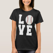 Funny Baseball Love Mom Dad Coach Player Athlete S T-Shirt (Vorderseite)