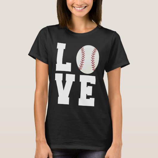 Funny Baseball Love Mom Dad Coach Player Athlete S T-Shirt (Vorderseite)