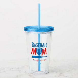 Funny Baseball Mama Acryltrinkbecher