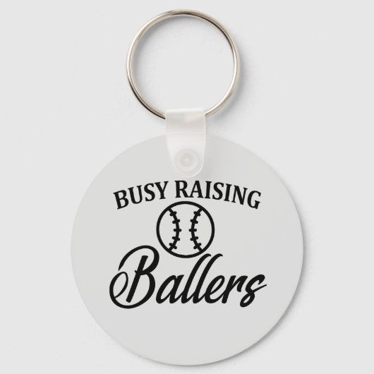 Funny Baseball Mama Vater Schlüsselanhänger (Vorderseite)