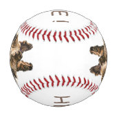 Funny Baseball mit spielerischer Giraffe - Benutze (Vorderseite)