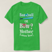 Funny Baseball oder Bow Mutter Lieben Sie T-Shirt (Design vorne)