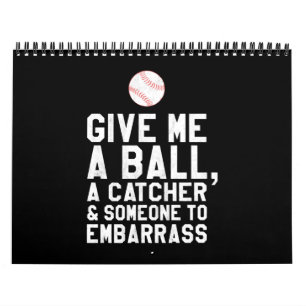 Funny Baseball Pitcher gibt mir einen Ball Kalender