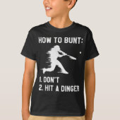 Funny Baseball Player Zuhause Run Fun Spaß T-Shirt (Vorderseite)