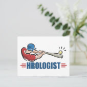 Funny Baseball Postkarte (Stehend Vorderseite)