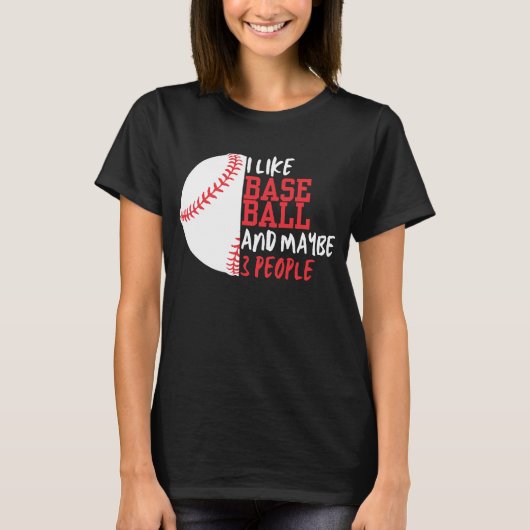Funny Baseball Qoute Baseball Gamer T-Shirt (Vorderseite)