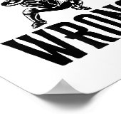 Funny Baseball Quote Game Changs falsch Poster (Ecke)