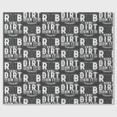 Funny Baseball rub ein wenig Schmutz darauf Geschenkpapier (Flach)