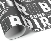 Funny Baseball rub ein wenig Schmutz darauf Geschenkpapier (Rolleneckpunkt)
