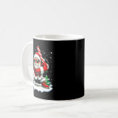 Funny Baseball Santa 67 Christmas Xmas Pajamas Boy Kaffeetasse (Vorderseite Links)