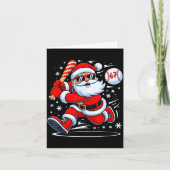 Funny Baseball Santa 67 Christmas Xmas Pajamas Boy Karte (Vorderseite)